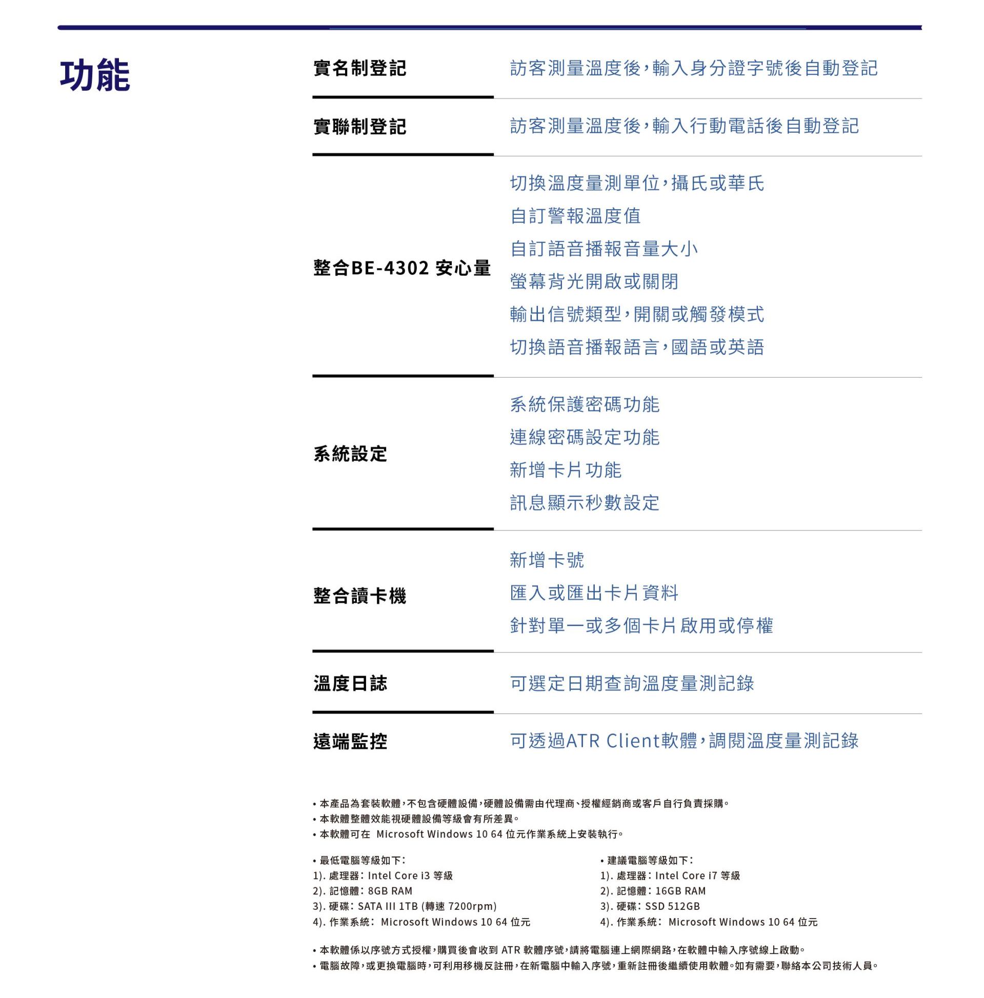 ATR 防疫追蹤溯源實名登記軟體 5